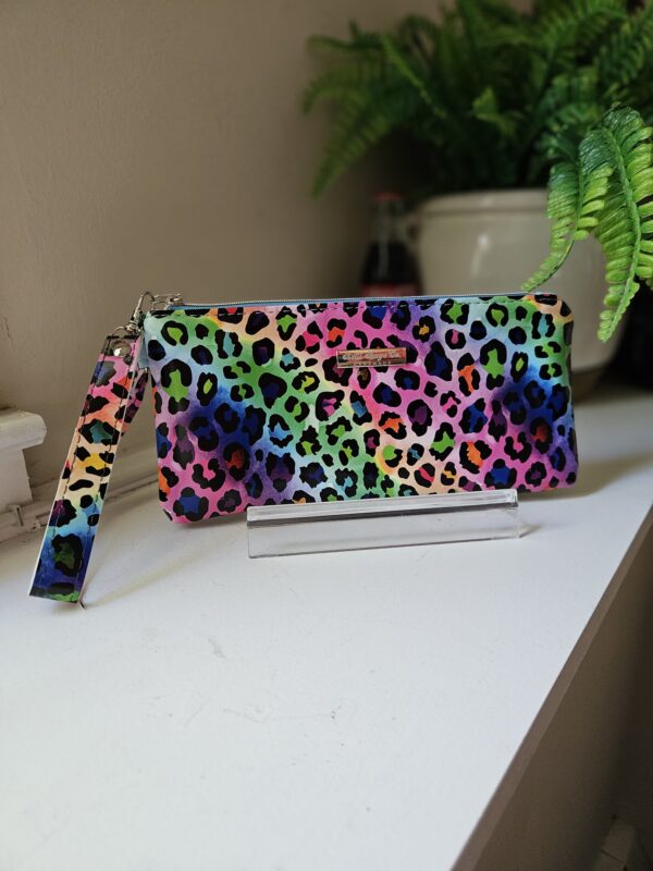 Rainbow Leopard Clutch