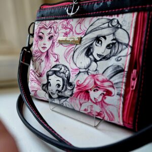 Disney princess sketch -  Crossbody/clutch