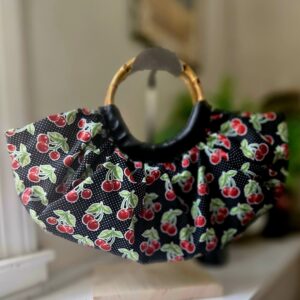 Cherries Ruffled Handbag