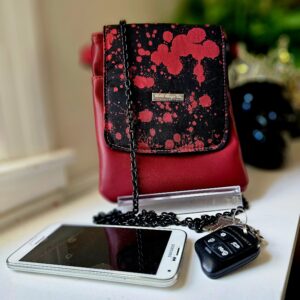 Blood spatter cell phone sling