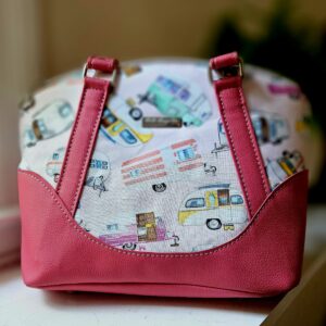 Pink retro campers- Lola handbag