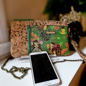 Luau pinup cork -  Crossbody/clutch